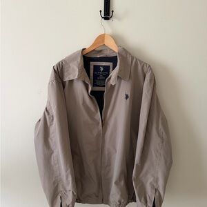 U.S. Polo Assn. Men's Beige Windbreaker